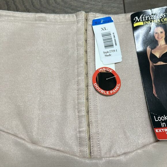 Miraclesuit High‎ Waist Mid Thigh Nude Tan Shapewear Size XL - Picture 3 of 11